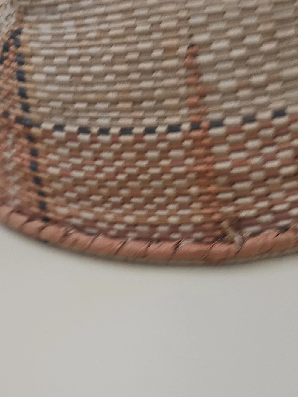 Woven Natural Basket Bowl in Neutral Tones
